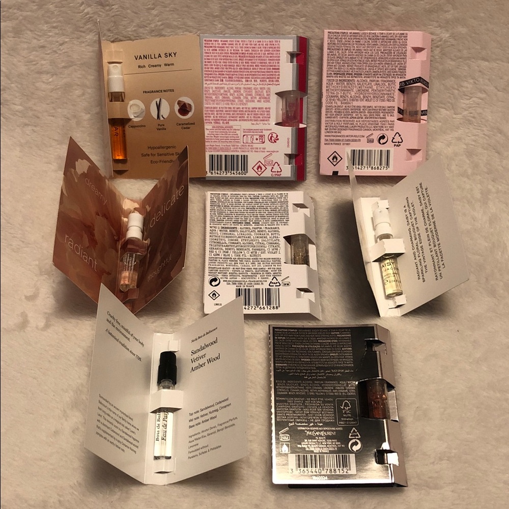 Set of 8 Travel Size Designer Perfume New & Authentic - Picture 2 of 2